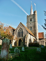 st.nicholas church, ash by sandwich