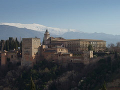 Granada- Alhambra- View from St. Nicholas Mirador, Albaicin