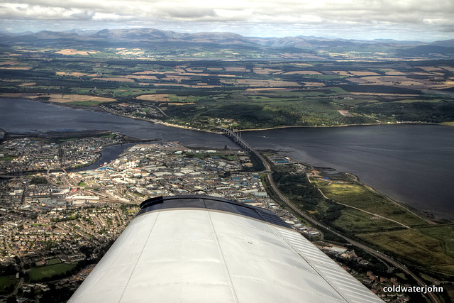 The Kessock Bridge connecting Inverness to the Black Isle