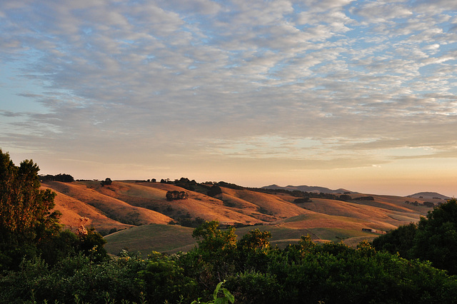 view from our deck in the evening