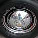 Oldtimer day in Emmen: me reflected in a hubcap