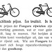 Advertisement of Fongers bicycles