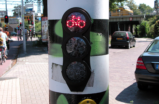 Red light for cyclists