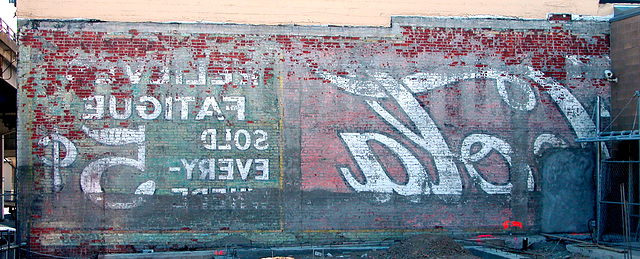 Faded wall ad in Portland, Oregon