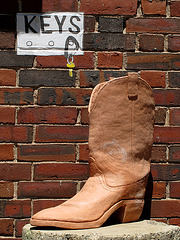Cowboy Boot & Keys