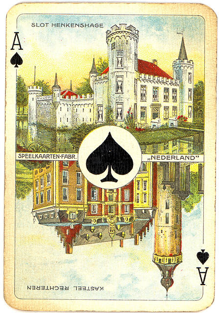 Dutch playing cards from 1920-1927: Ace of Spades