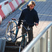 Carry your bike into the shed