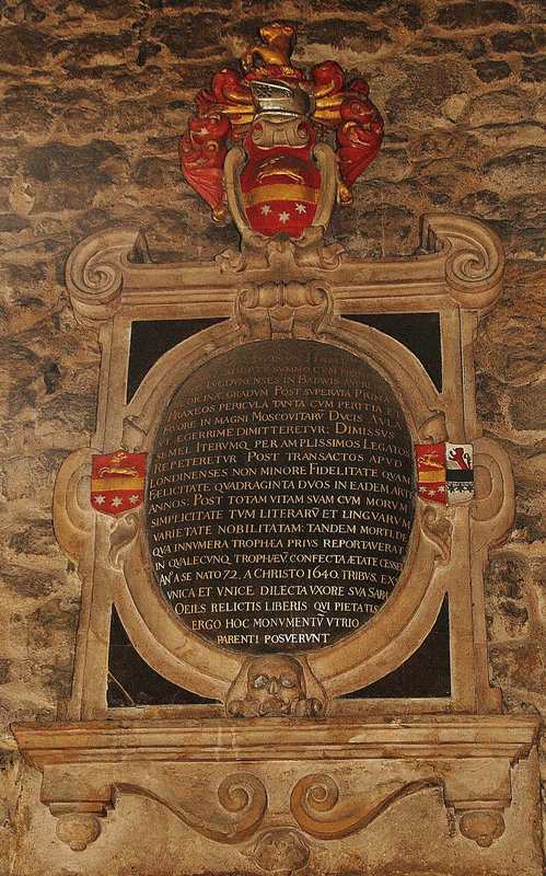 all hallows barking, london,c17 tomb of 1640 to a well travelled merchant