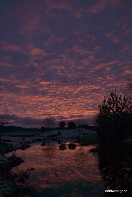 This evening's skies...