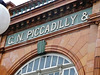 earls court station, london,station entrance on earls court rd. rebuilt in 1915 by h.w.ford for the great northern, piccadilly and brompton railway.