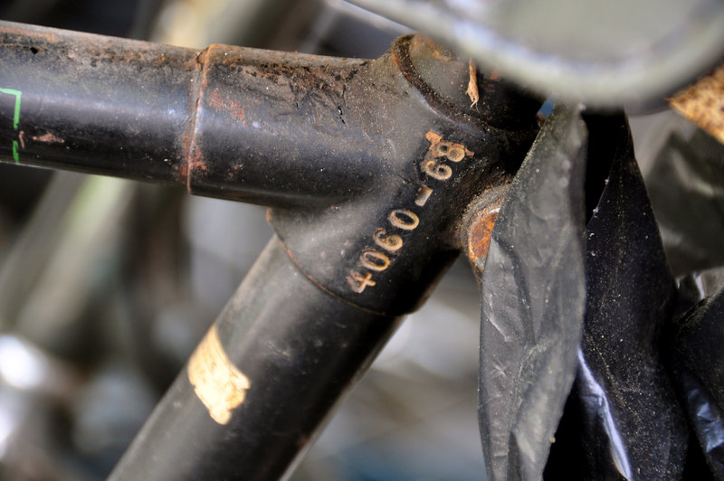 Frame number of the 1940 Fongers bike