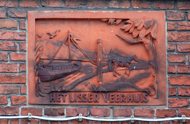 Stone of the waiting house of the ferry to Lisse