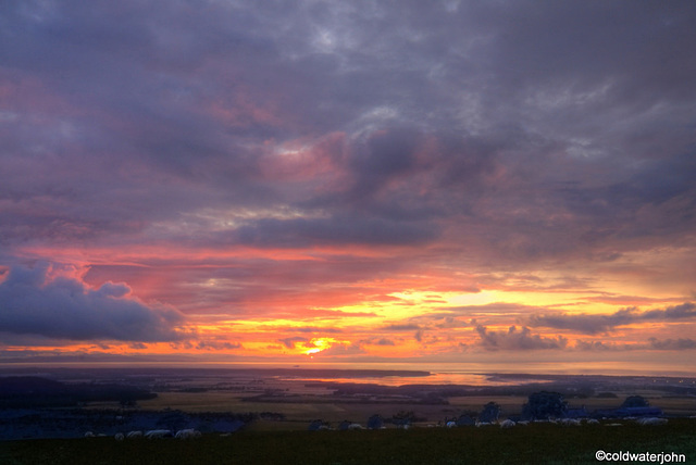 Findhorn Bay at sunset