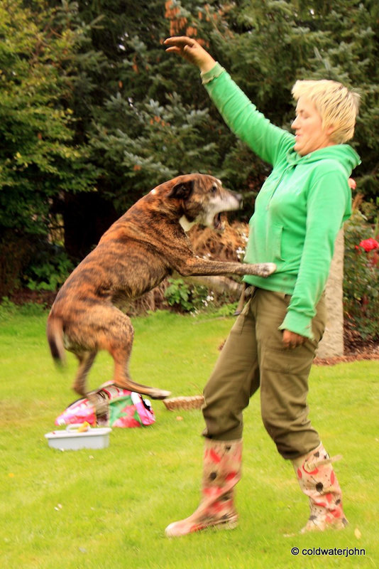 Jumping for joy!