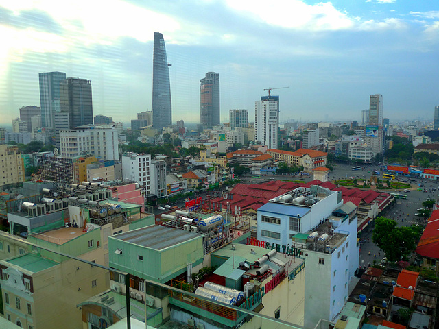 Ho Chi Minh City from the Golden Central Hotel Restaurant