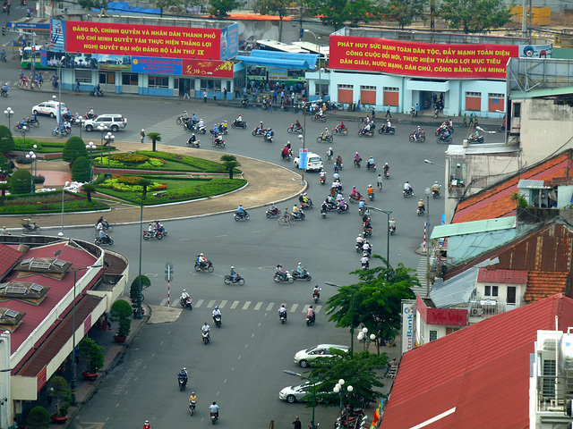 Ho Chi Minh City from the Golden Central Hotel Restaurant