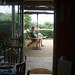 view onto the decking from the dining room