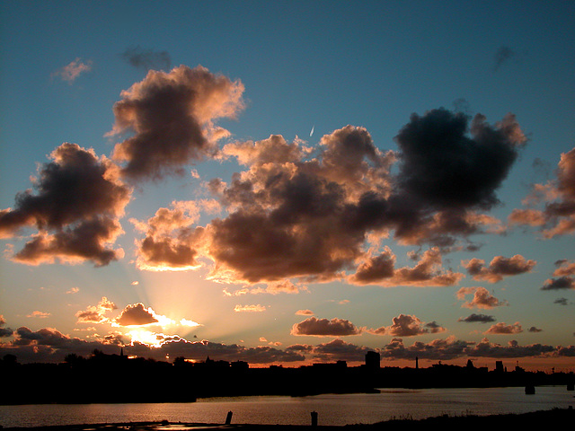 Sunset over IJmuiden