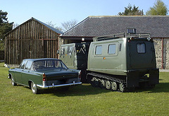Zodiac & the BV206 outside the barn