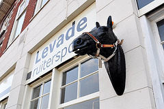 Signboard for a riding gear shop