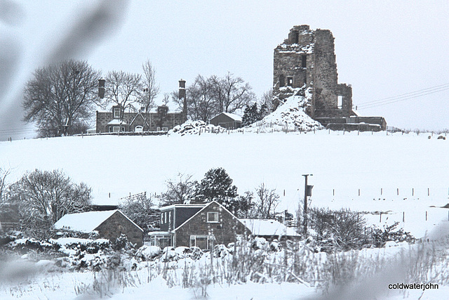 Ruined Castle in the snow