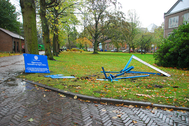 Old sign torn down