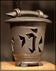 Debra Nelson: Pewter Candle Lamp with Lovely Lid