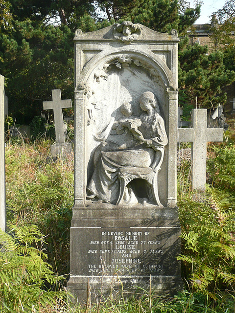 brompton cemetery, london,induni family memorial, prob. of 1904