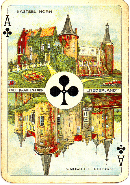 Dutch playing cards from 1920-1927: Ace of Clubs