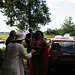 bridal car arriving