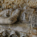 st.peter's church , sandwich, broken effigy of a knight, prob. not sir john grove, but a late c14 knight , possibly the donor of the ruined south aisle, where the effigy and tomb chest were part of a canopied tomb in 1785; a drawing of that date is e