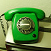 Standard Dutch telephone in green