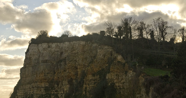 cliffs and sky