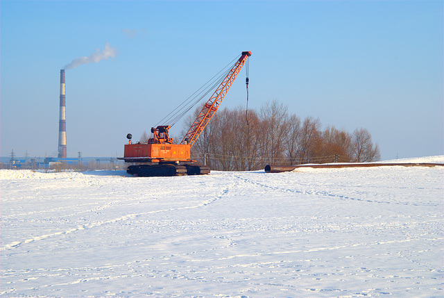 Irgendein Winterbau