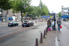 Amsterdam – taxi stand and some tourists