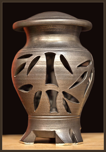 Debra Nelson: Pewter Candle Lamp