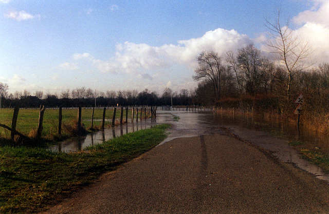 Rue inondée