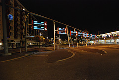 The Leiden bus station by night