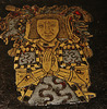 ightham church, kent, enamelled brass of sir richard clement, made in  1528 , though he went on to be sheriff of kent in 1531-2. he owned ightham mote from 1521.
