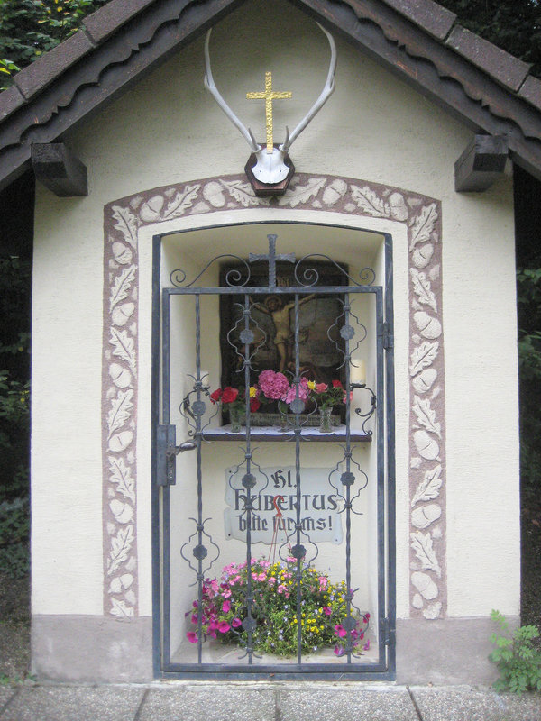 Klausen-Leopoldsdorf, Hubertus-Bildstock in der Nähe vom Gaisrücken