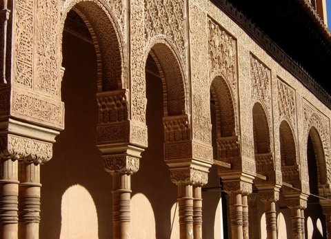 Granada- Alhambra- Courtyard of the Lions