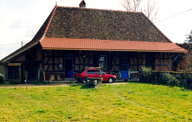 French farm with French car