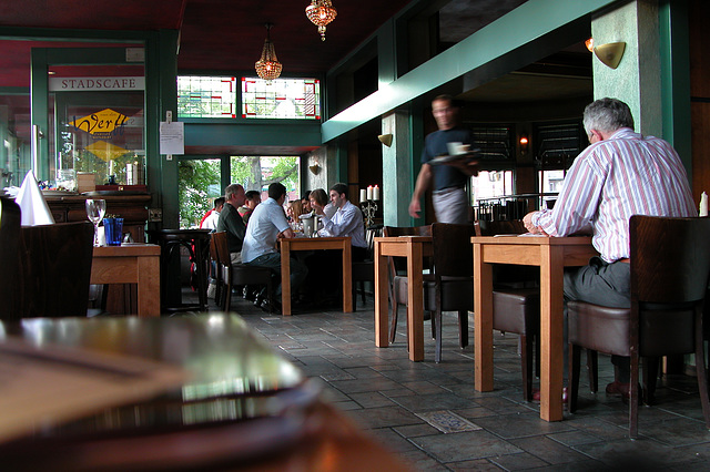 Interior of a cafe in Leiden