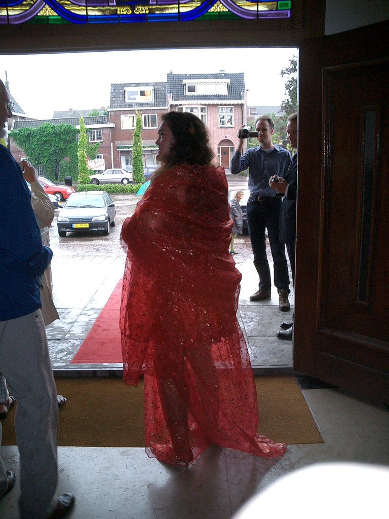 bride arriving