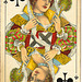 Dutch playing cards from 1920-1927: Queen of Clubs