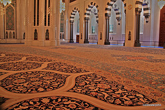 Main Prayer Hall carpet at Sultan Qaboos Mosque