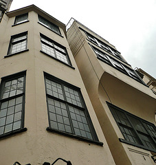 highrise on a sandy street - c17th house on the strand