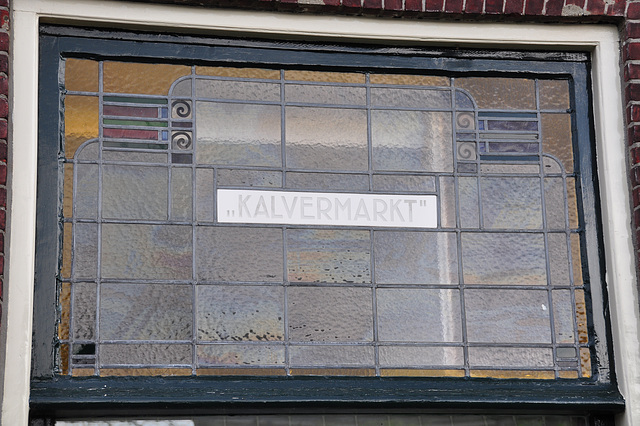 Window of the former cafe Kalvermarkt