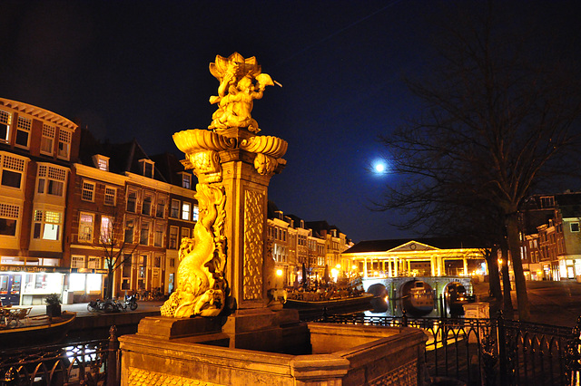 Fish Fountain, Corn Bridge and Moon