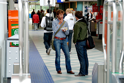 Boys with bags